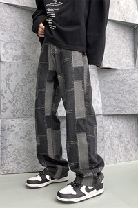 2025春季新款  宽松 直筒 提花工艺牛仔裤 805-D27-P55控68图片