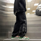 2025秋季新款！宽松阔腿牛仔裤刺绣裤子805-KZ98-P55控68，男装牛仔裤，星座809B（原星座805）