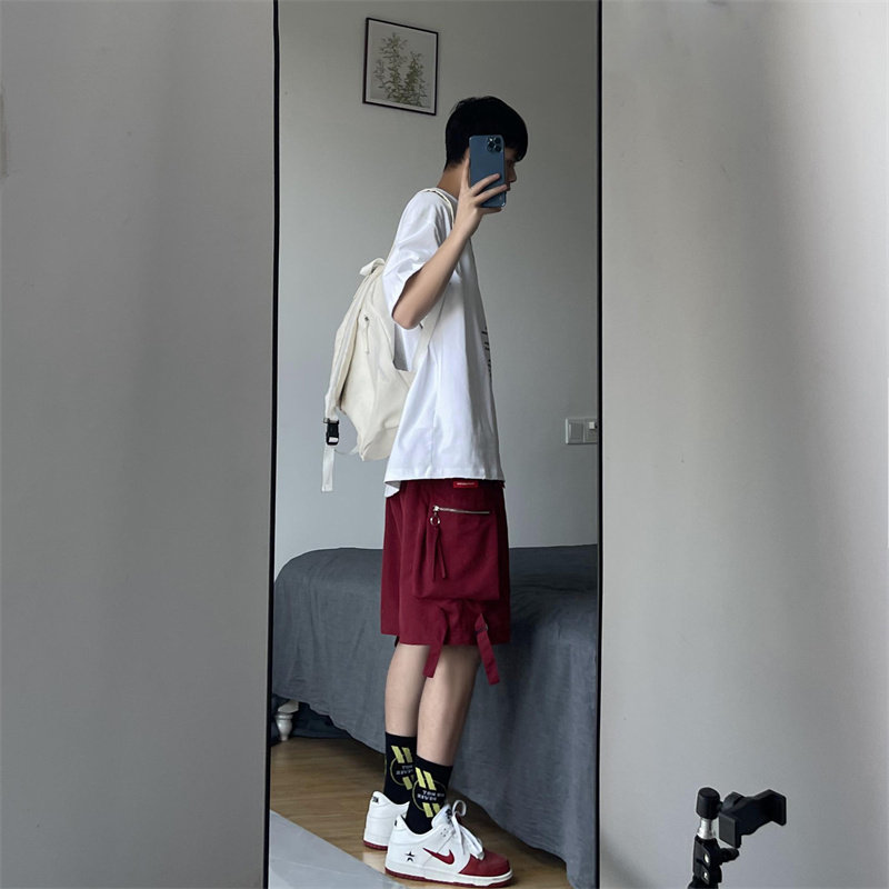 春季新款！宽松直筒五分工装休闲裤809B-DK66-P55控68,男装工装外套,星座809B（原星座805）