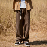 秋季新款!宽松直筒长裤阔腿纯色裤子805-KZ63-P48控68，男装休闲裤，星座809B（原星座805）