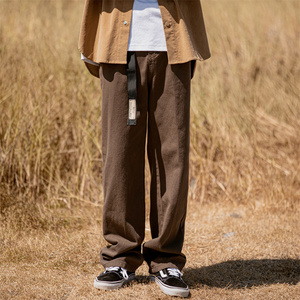 秋季新款 ! 宽松直筒长裤 阔腿纯色裤子 805-KZ63-P48 控68，男装休闲裤，星座809B（原星座805）