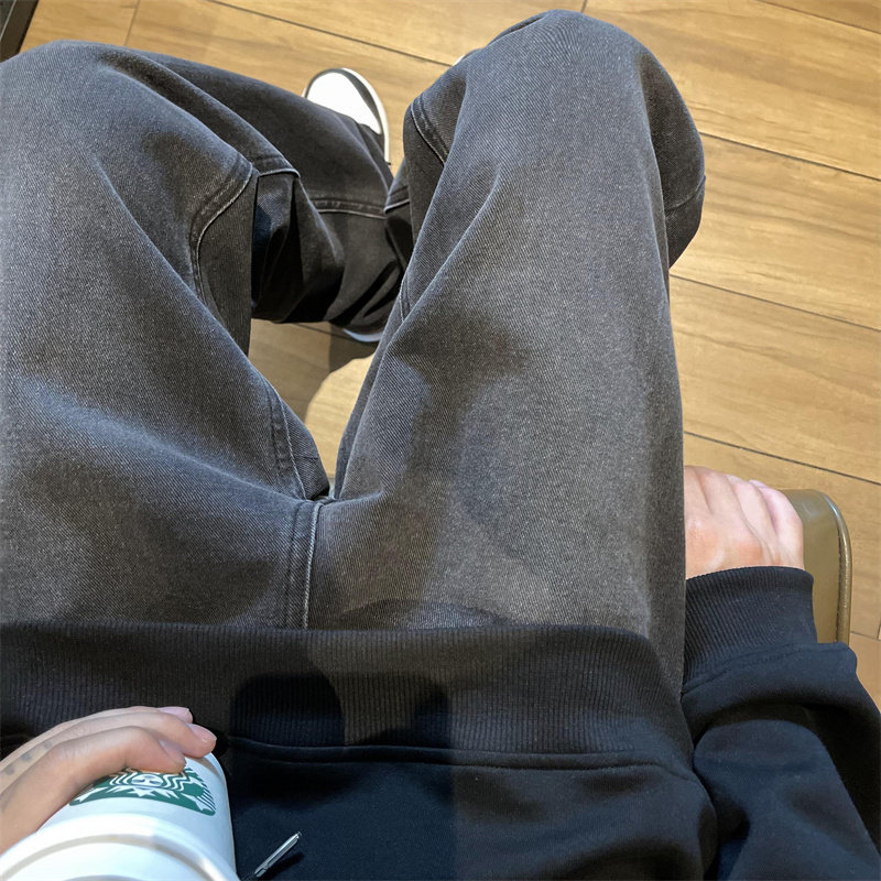 2025秋季新款！宽松直筒牛仔裤纯色裤子805-KZ105-P48控68，男装牛仔裤，星座809B（原星座805）