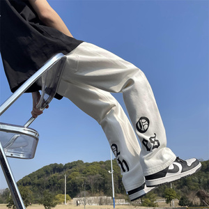 2025春季新款！宽松直筒印花牛仔裤 809B-D32-P55 控68图片