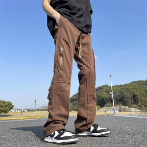 2025春季新款！帅气 宽松直筒阔腿工装长裤 809B-D81-P65 控88图片