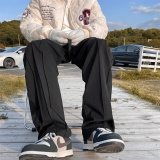 冬季新款！宽松阔腿休闲裤拖地裤子805-KZ110-P60控78，男装休闲裤，星座809B（原星座805）