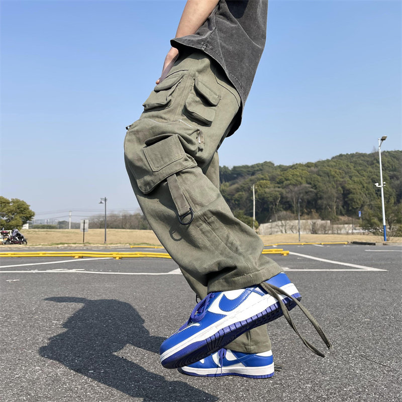 2025春季新款！宽松直筒阔腿工装长裤809B-D83-P70控98,男装工装外套,星座809B（原星座805）