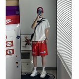 2025夏季新款！宽松阔腿刺绣五分短裤809B-DK03-P45控58，男装牛仔裤，星座809B（原星座805）