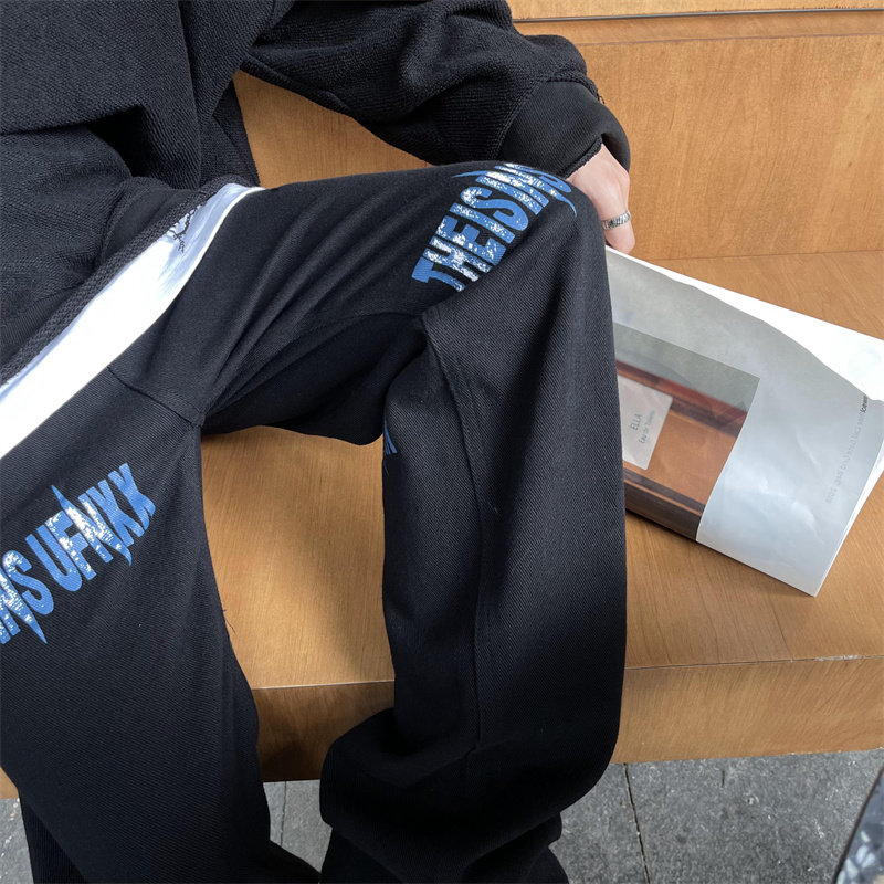 2025春季新款！帅气直筒印花牛仔裤805-KZ32-P60控78,男装牛仔裤,星座809B（原星座805）