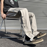 2025春季新款！帅气排扣宽松直筒阔腿工装长裤809B-D85-P65控88，男装工装外套，星座809B（原星座805）