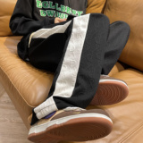 2025秋季新款！宽松直筒拼接个性休闲裤805-KZ108-P60控78，男装休闲裤，星座809B（原星座805）