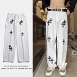 2025春季新款宽松直筒十字架中性牛仔裤XZ805-AE35-P55控68，男装牛仔裤，星座809B（原星座805）
