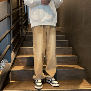 2025秋季新款！宽松直筒牛仔裤纯色裤子 805-KZ105-P48 控68，男装牛仔裤，星座809B（原星座805）