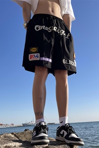 2025夏季新款！宽松阔腿刺绣五分短裤 809B-DK03-P45 控58图片