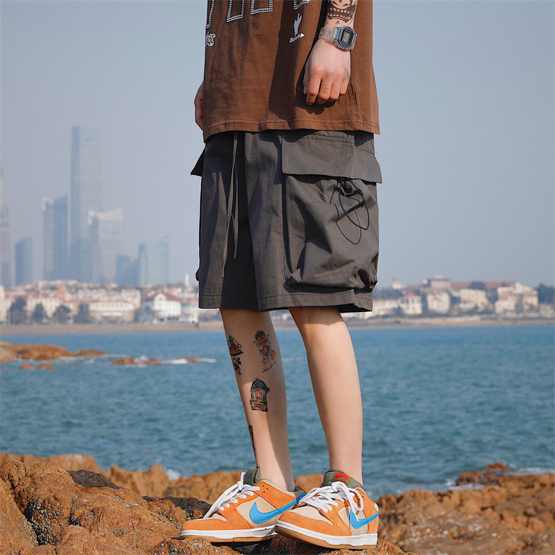 2025夏季新款！宽松阔腿工装裤直筒个性裤子805-C89-P40控58，男装工装外套，星座809B（原星座805）