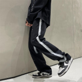 2025春季新款喷漆泼墨宽松直筒牛仔裤805-D19-P55控68，男装牛仔裤，星座809B（原星座805）