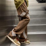 2025秋季新款！宽松阔腿休闲裤直筒长裤805-KZ106-P60控78，男装休闲裤，星座809B（原星座805）