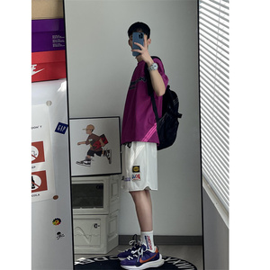 2025夏季新款！宽松阔腿刺绣五分短裤 809B-DK03-P45 控58图片