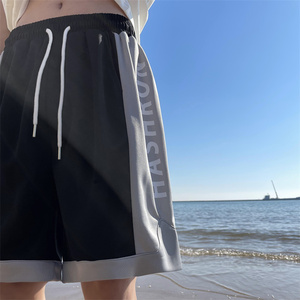 2025夏季新款！ 宽松直筒拼色休闲运动裤 809B-DK16-P35 控48，女装休闲裤，星座809B（原星座805）