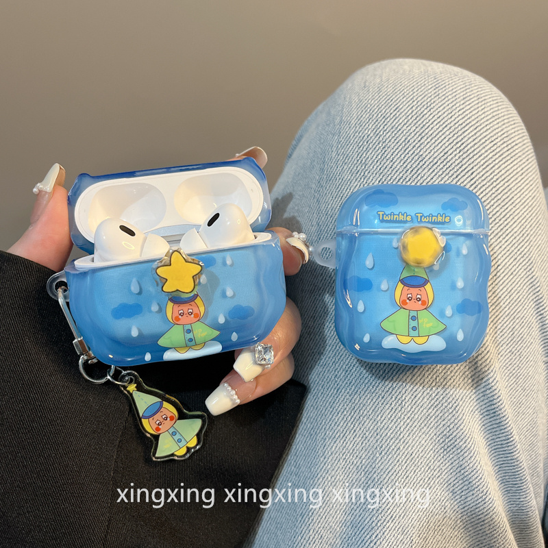 适用airpods保护套雨衣星星人