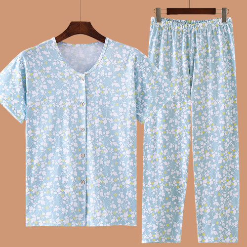 女士纯棉开衫睡衣家居服