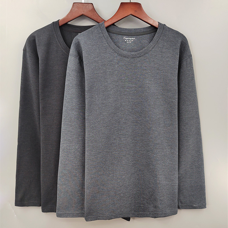 德绒打底衫男士大码秋衣棉毛衫