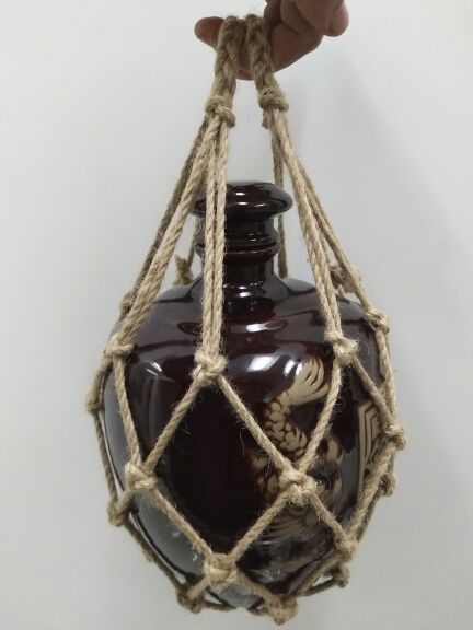 5斤装酒坛子加重麻绳网兜绳兜绳兜提兜酒坛兜装饰兜满25包邮