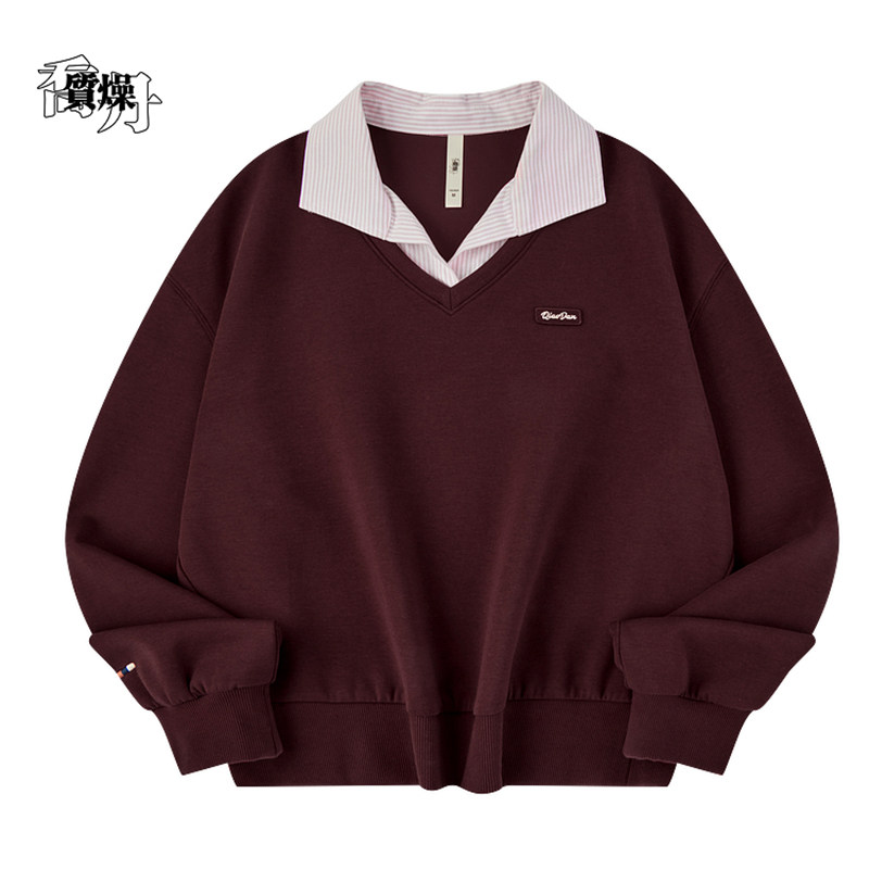 乔丹质燥女套头衫2026年春新款运动休闲卫衣商场同款QDLWD2261226