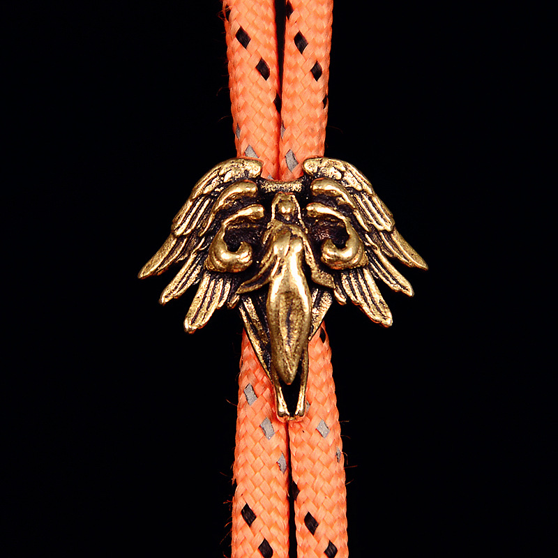 黄铜六翼天使刀坠尾坠手电吊坠汽车钥匙扣背包挂坠EDC配件