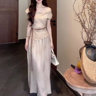 大码韩系纯欲风辣妹套装女夏季