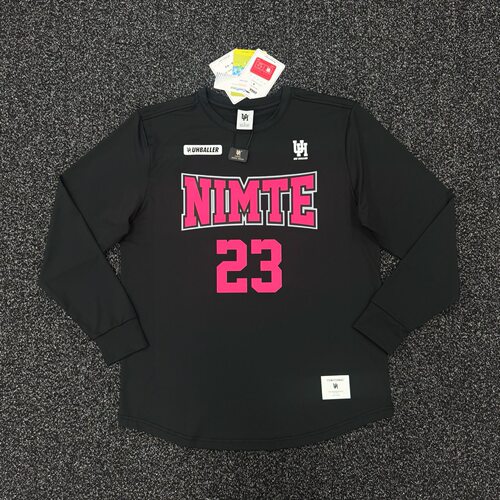 UH运动长袖篮球出场服定制高弹美式投篮服飞盘服速干T恤印logo