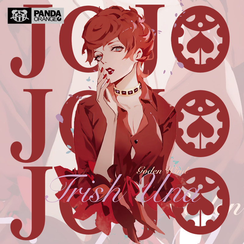 JOJO的奇妙冒险联名t恤黄金之风特莉休乌纳日系学生短袖情侣装ins