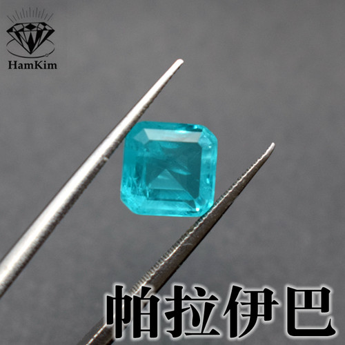 帕拉伊巴色正方形宝石裸石