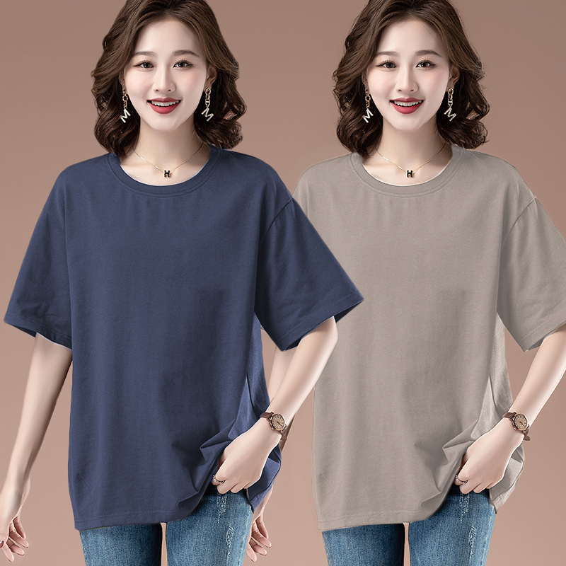 宽松大码遮肉百搭短袖夏季新款女