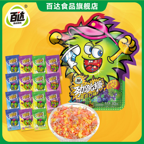 百达劲跳网红水果味跳跳糖30g