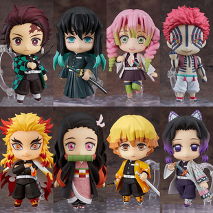 鬼灭之刃Q版粘土人炭治郎祢豆子猗窝座恋柱霞柱可动公仔手办模型