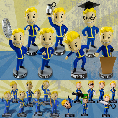 辐射哔哔小子摇头公仔车载摆件