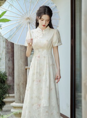 日常国风女装夏季新款旗袍高端女