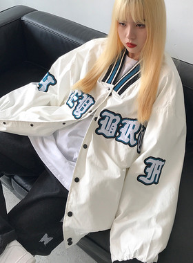韩版宽松学生百搭夹克棒球服潮