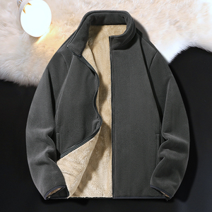 校服内搭神器奥利绒外套男冬季加绒加厚抓绒衣卫衣女羊羔绒摇粒绒