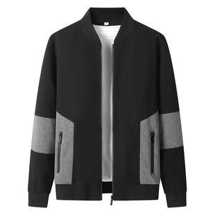 棉质卫衣外套f男成熟稳重套装春秋季中年爸爸装时尚休闲运动两件