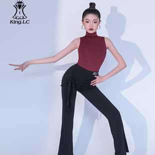 鹏翼之美2025新款儿童绝美拉丁舞服裤装春夏季日常练功服上衣女