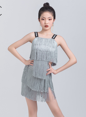 乐雅池2025春夏新款女童拉丁舞服少儿练功服集训服LS24175