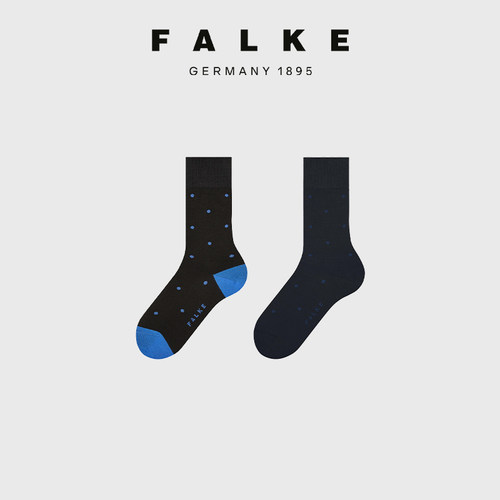 FALKEDOT男士波点袜正装袜透