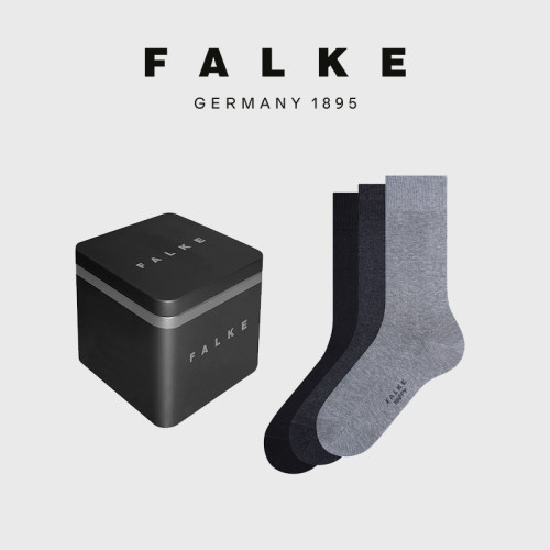 FALKE舒适商务袜男女棉袜3双装