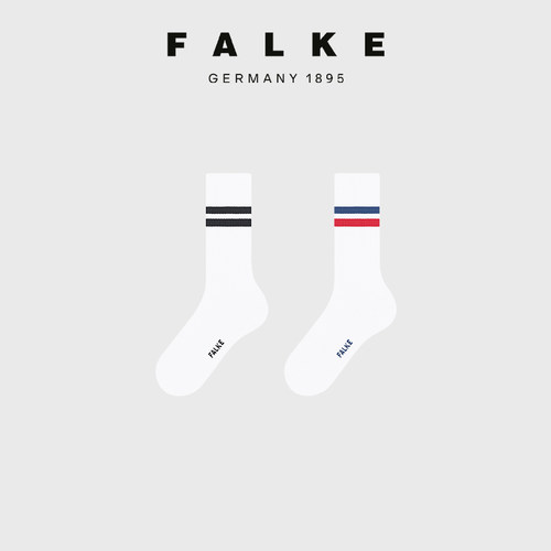 falke德国四季亲肤柔软中筒棉袜