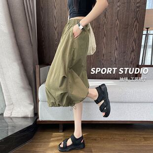 女童裙子夏高级感2026夏季新款中大童超好看炸街半身裙工装裙长裙