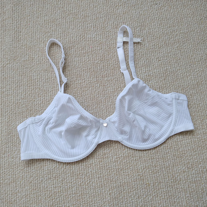 超薄无海绵文胸白色简约女内衣70c80d85bc