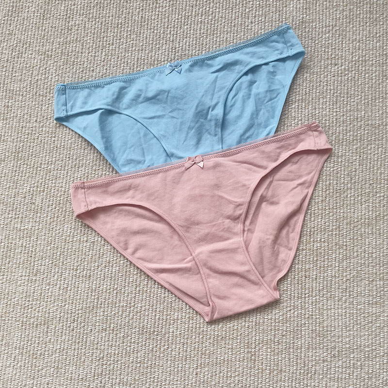 纯棉舒适包臀女内裤简约纯色