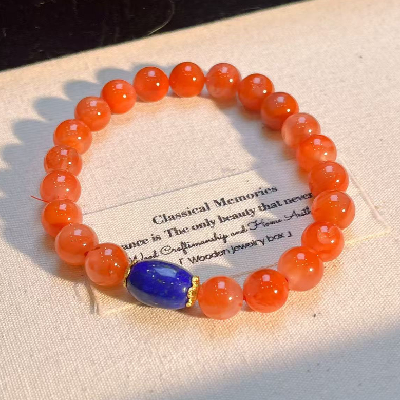 【慕斯格瑞】青金冰红圆珠手串HL0031127024