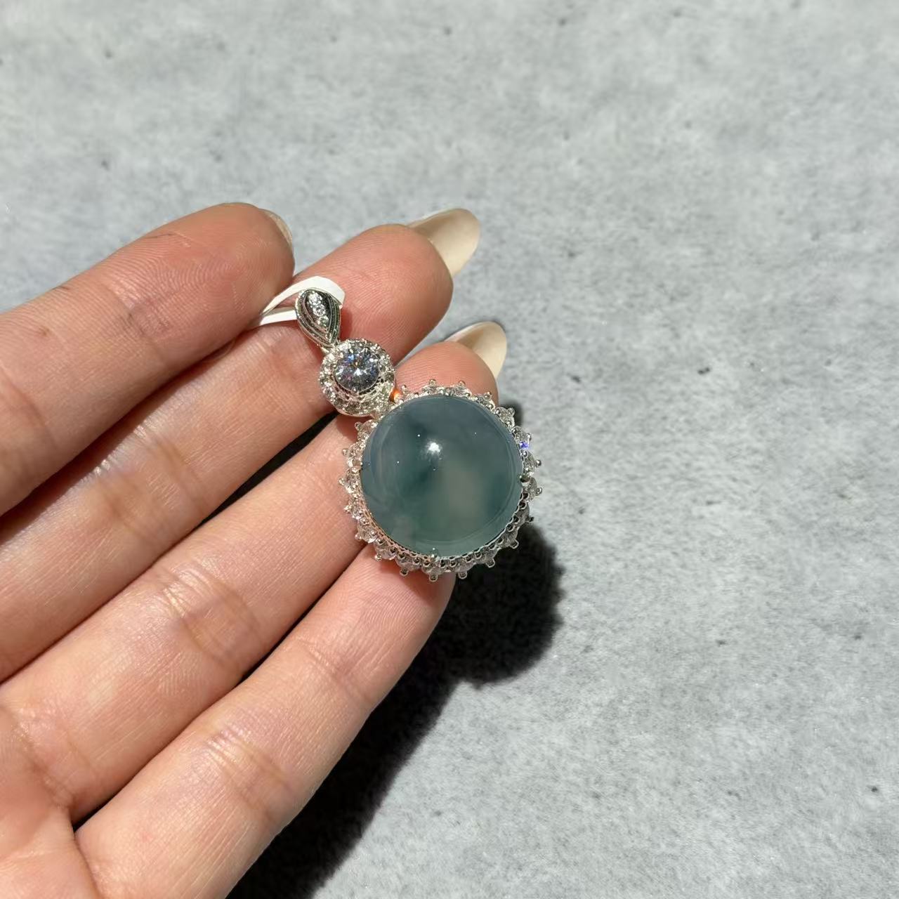 【慕斯格瑞】铜托翡翠吊坠JY0161205432